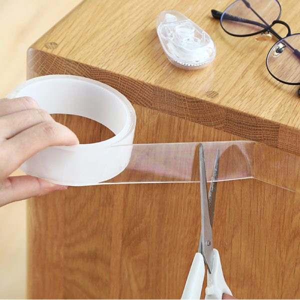 3M 5M Nano Magic Tape Double Sided Transparent NoTrace Reusable Waterproof Adhesive Tape Sticker Cleanable Home 1 - Nano Tape