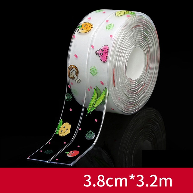 Cute Anti-mold Waterproof One-Sided Nano Tape for Kitchen Sink
