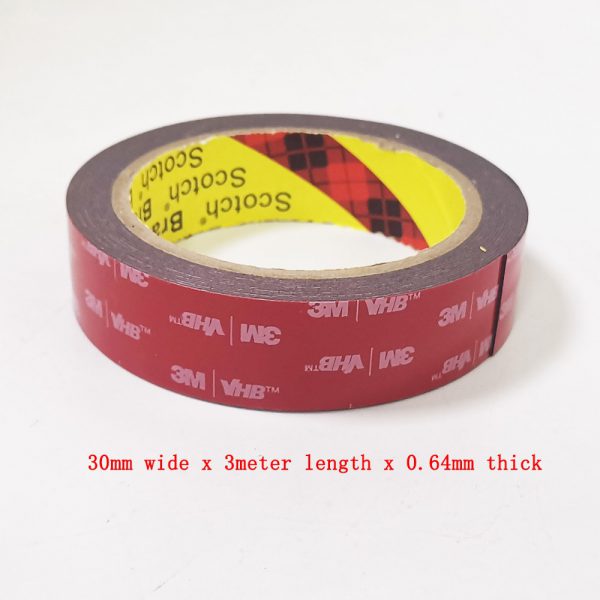 free shipping 0 64mm x 3meter Car Special Double sided Tape 3M VHB Black Strong Tape 5 - Nano Tape
